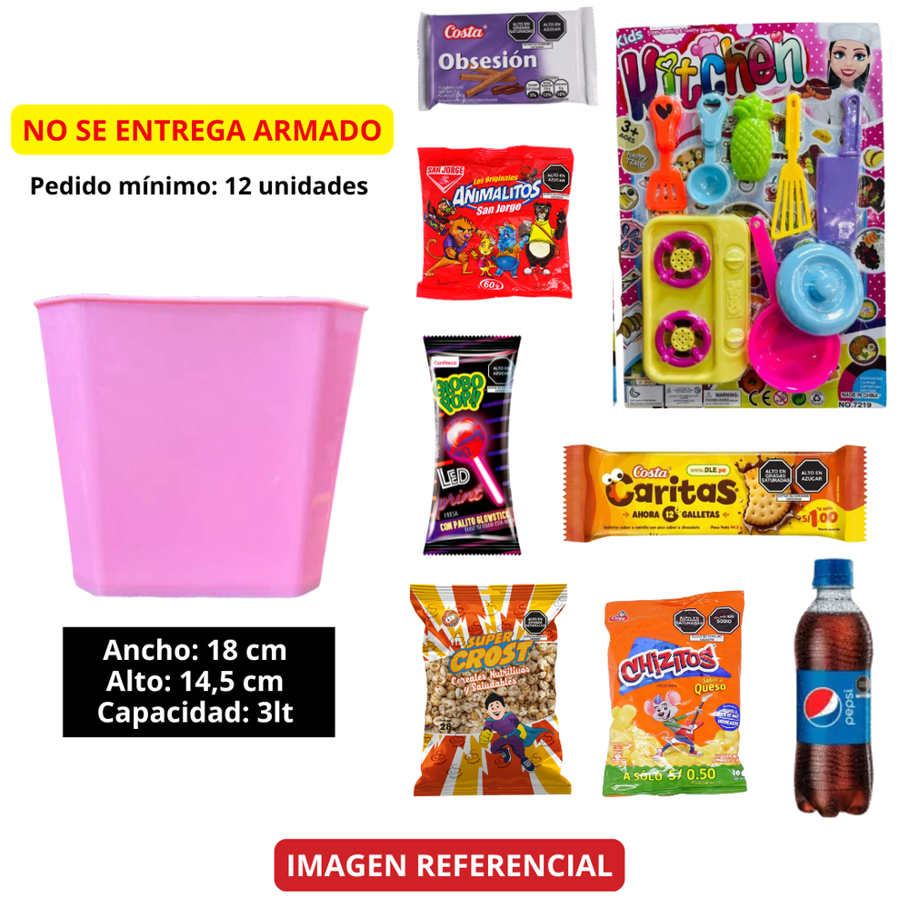 BALDE CANCHERO CON GOLOSINAS+ JUGUETE