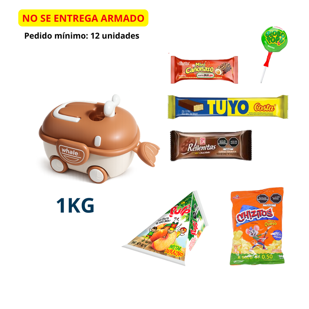 CARRITO BALLENITA 1 KG + GOLOSINAS