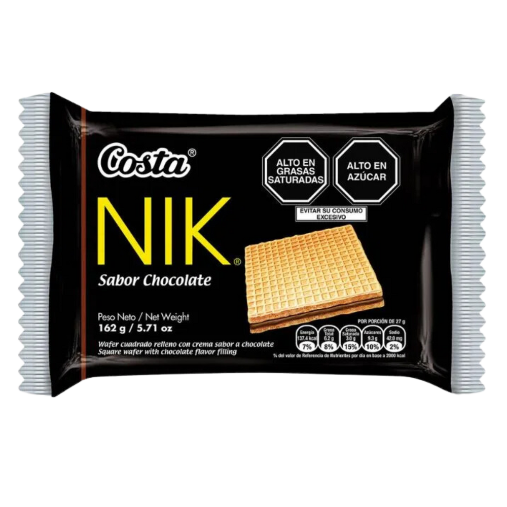 WAFER NIK CHOCOLATE PACK X 6 UND