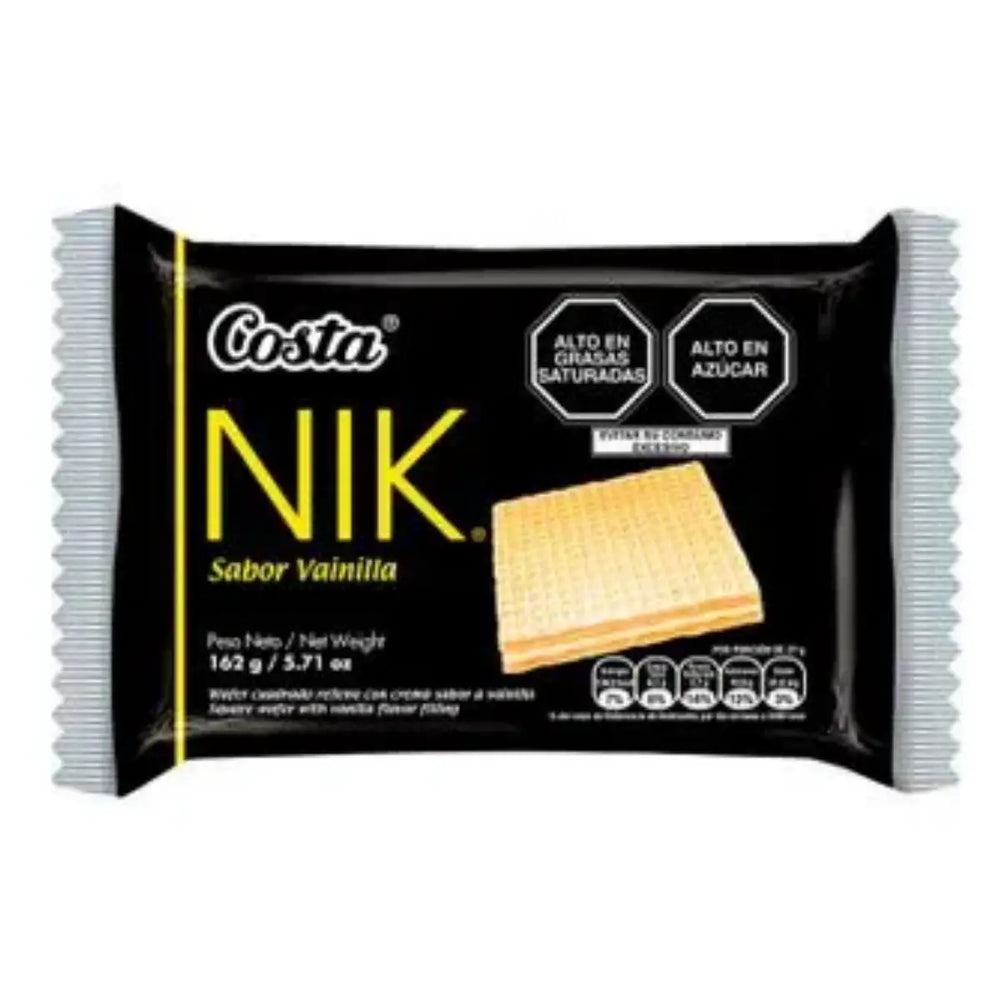 WAFER NIK VANILLA PACK X 6 UND