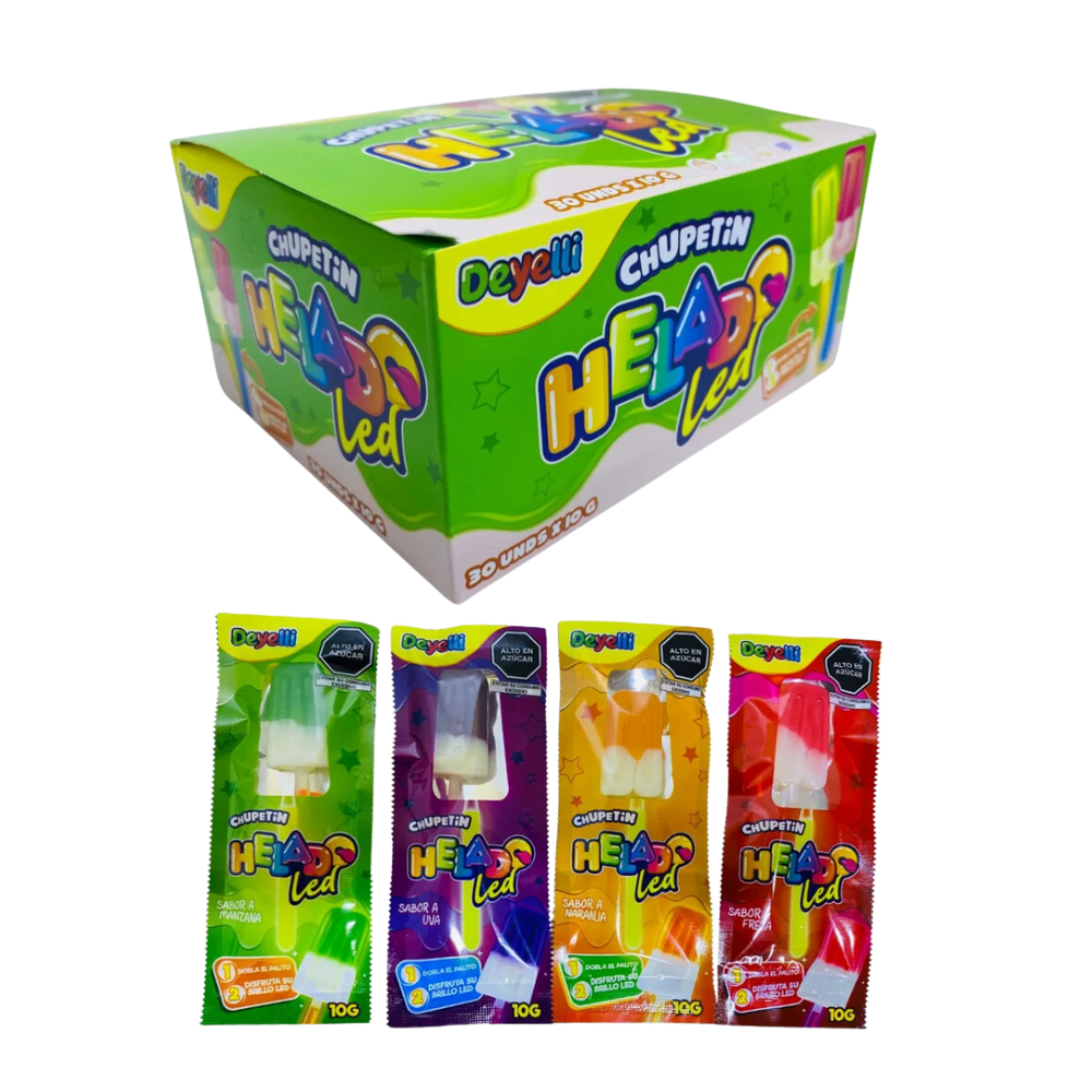 CHUPETIN HELADO LED X 30 UND