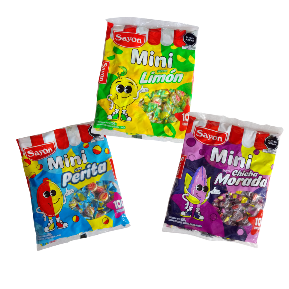 PROMO MINI CARAMELOS SAYON X 3