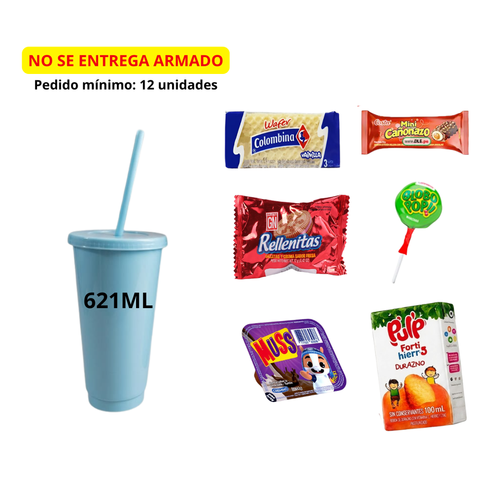 VASO TUMBLER 621 ML + GOLOSINAS