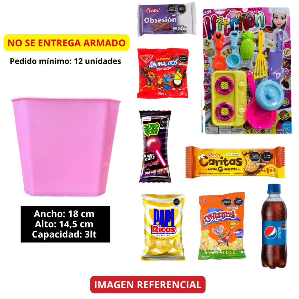 BALDE CANCHERO CON GOLOSINAS+ JUGUETE