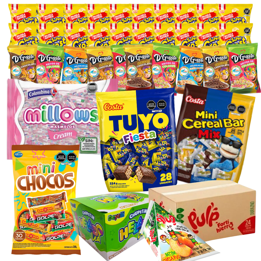 PACK ECONOMICO PARA 25 NIÑOS