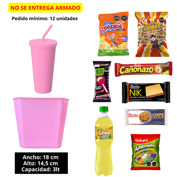 BALDE CANCHERO+TUMBLER+GOLOSINAS