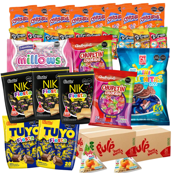 PACK ECONOMICO PARA 50 NIÑOS
