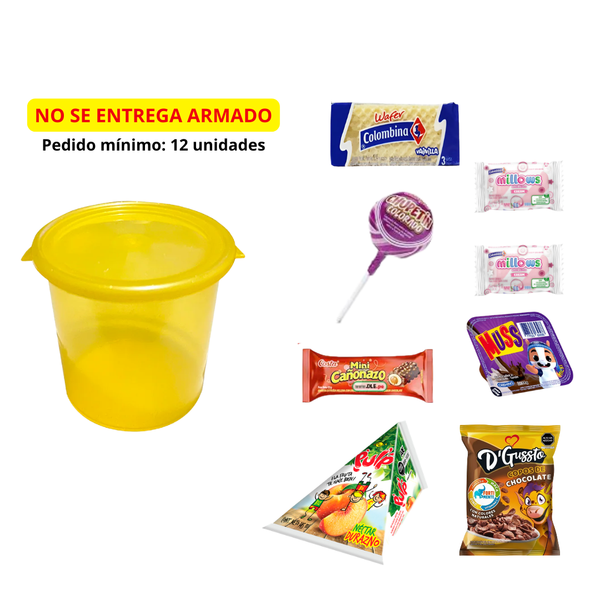 BALDE 1LT + GOLOSINAS MINI
