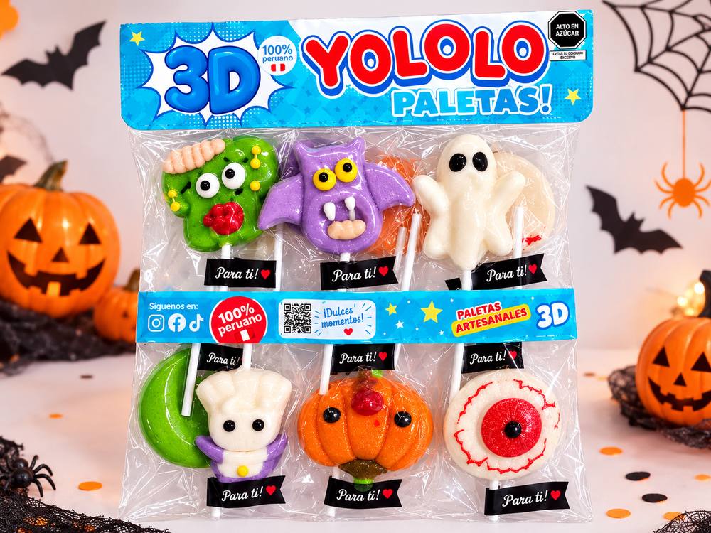 PALETA 3D HALLOWEEN