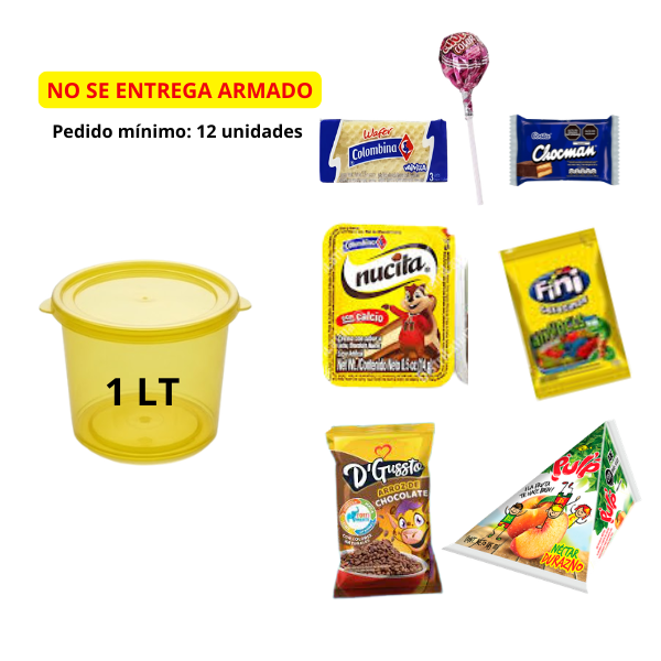 BALDE 1LT + GOLOSINAS