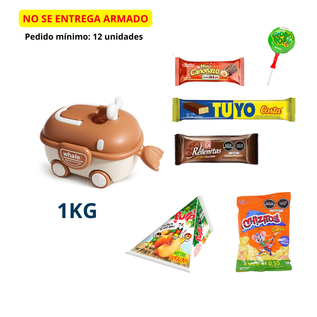 CARRITO BALLENITA 1 KG + GOLOSINAS