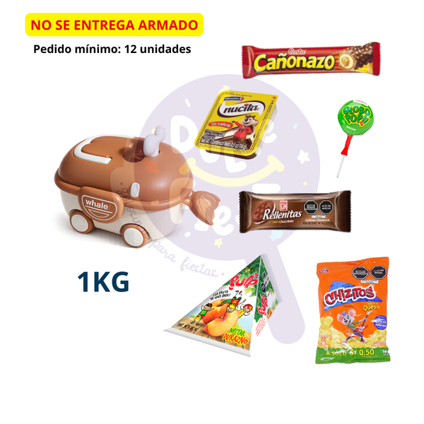 CARRITO BALLENITA 1 KG + GOLOSINAS