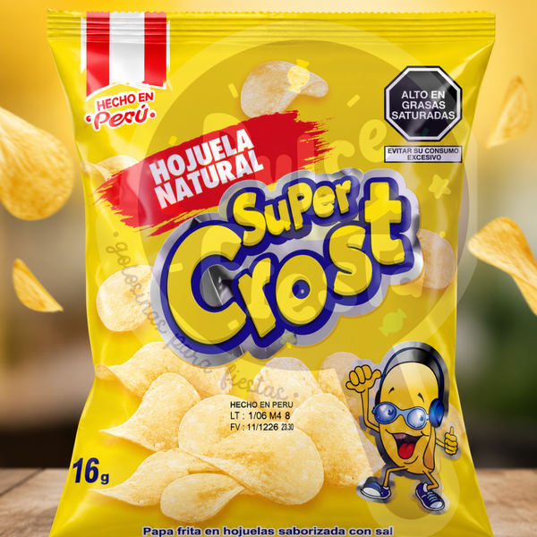 PAPAS SUPER CROST 16 GR X 12 UND