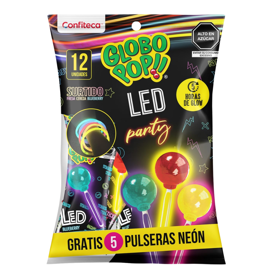 GLOBO POP LED PARTY X 12 UND