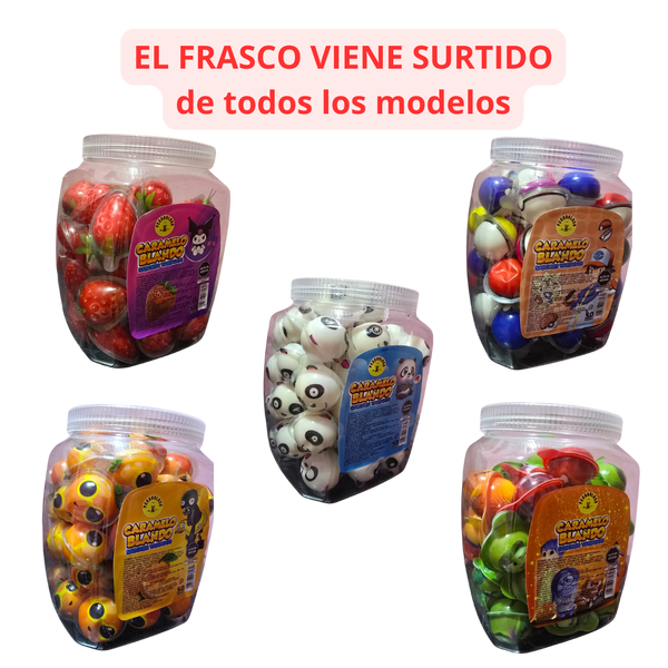 GOMAS CON RELLENO SURTIDO X 50 UND