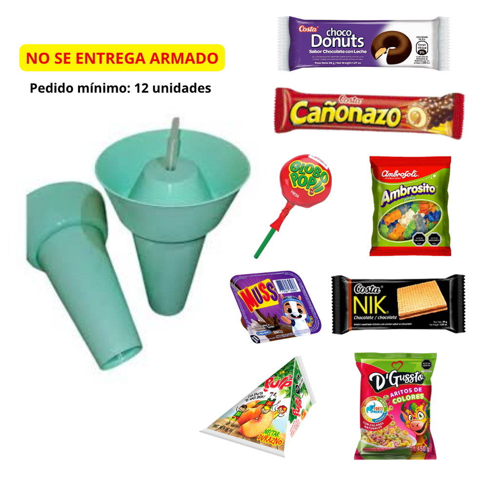 MEGA VASO SNACK + GOLOSINAS