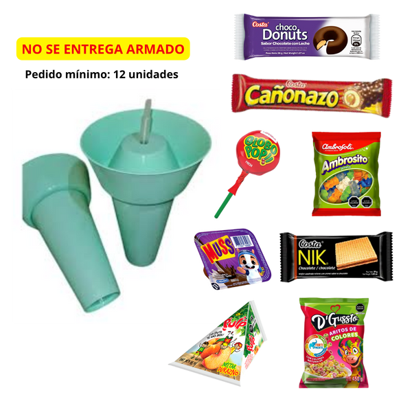 MEGA VASO SNACK + GOLOSINAS