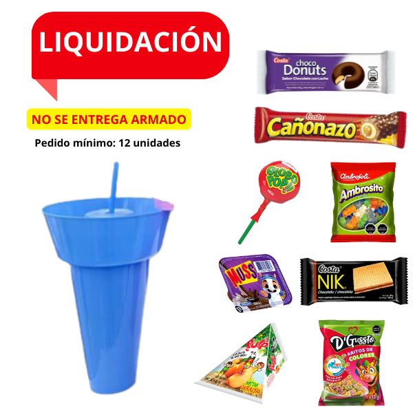 MEGA VASO SNACK + GOLOSINAS