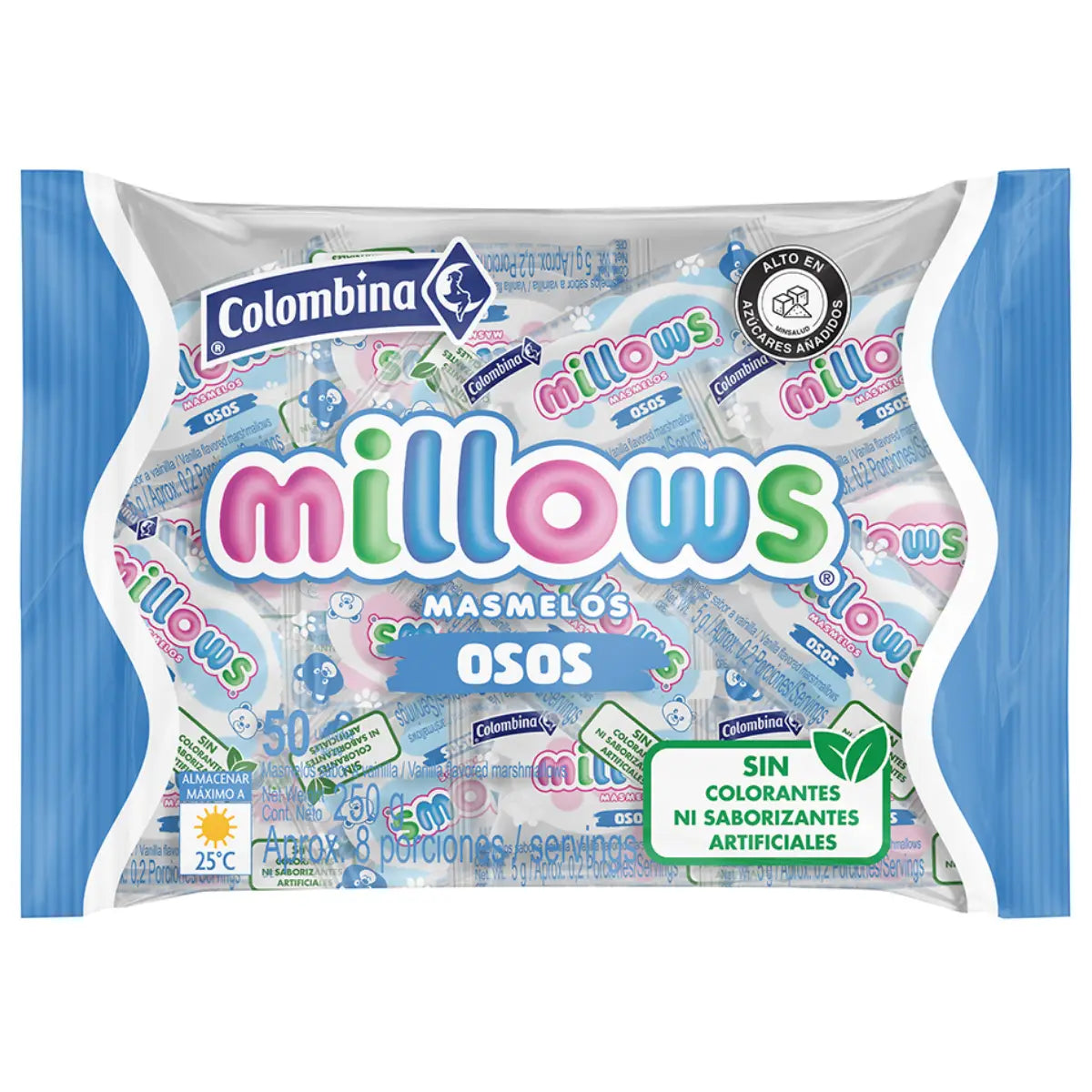 MELLOW CON ENVOLTURA CELESTE X 50 UND