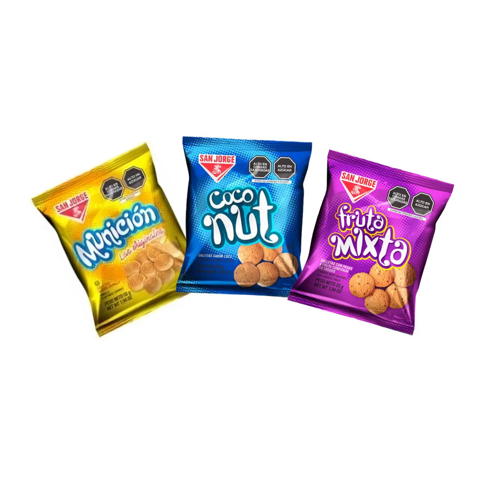 MINI GALLETITAS SAN JORGE SURTIDAS X 12 UND