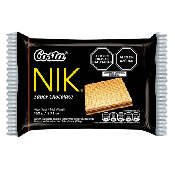 WAFER NIK CHOCOLATE PACK X 6 UND