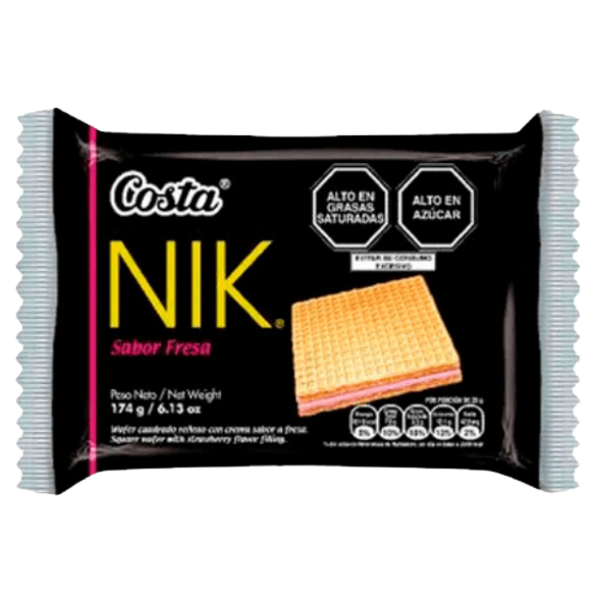 WAFER NIK FRESA PACK X 6 UND