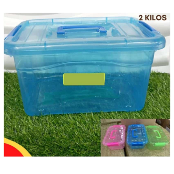 LONCHERITAS PARA GOLOSINAS TRANSPARENTE 2KG  X UND