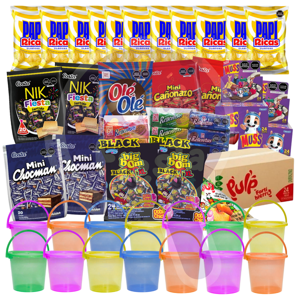 PACK BALDE 1LT PARA 40 NIÑOS