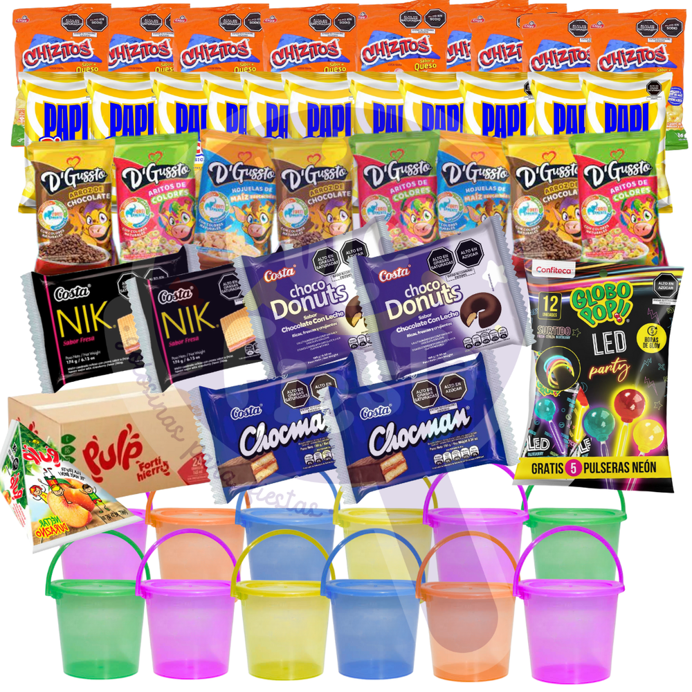 PACK BALDE 2LT PARA 12 NIÑOS
