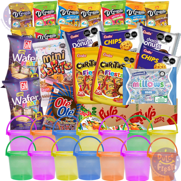 PACK BALDE 1 LT PARA 50 NIÑOS