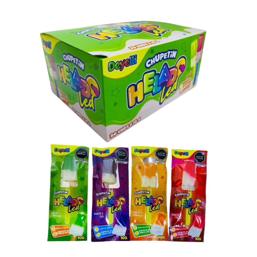 CHUPETIN HELADO LED X 30 UND