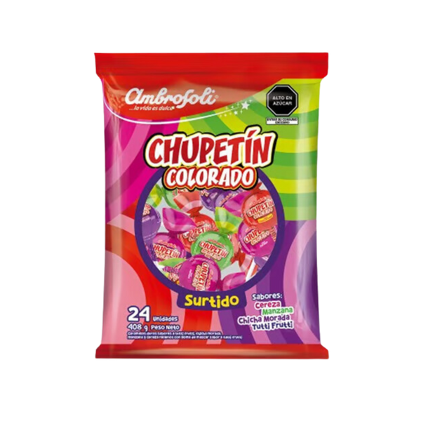 CHUPETÍN COLORADO X 24 UND