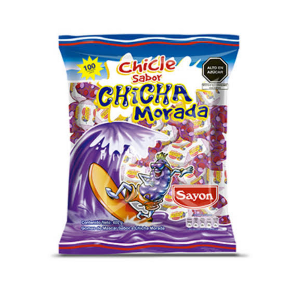 CHICLE SABOR CHICHA MORADA X 100 UND