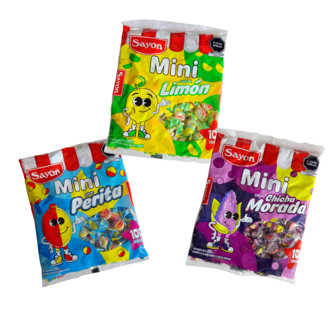 PROMO MINI CARAMELOS SAYON X 3