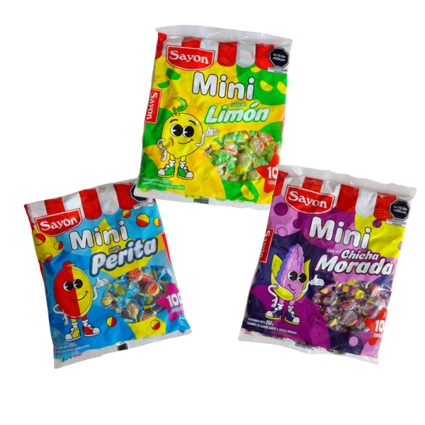 PROMO MINI CARAMELOS SAYON X 3