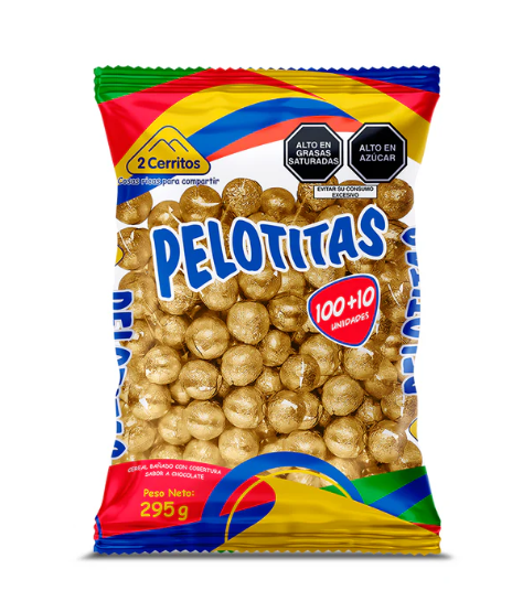 PELOTITA DE CHOCOLATE DORADA  x 110 UND
