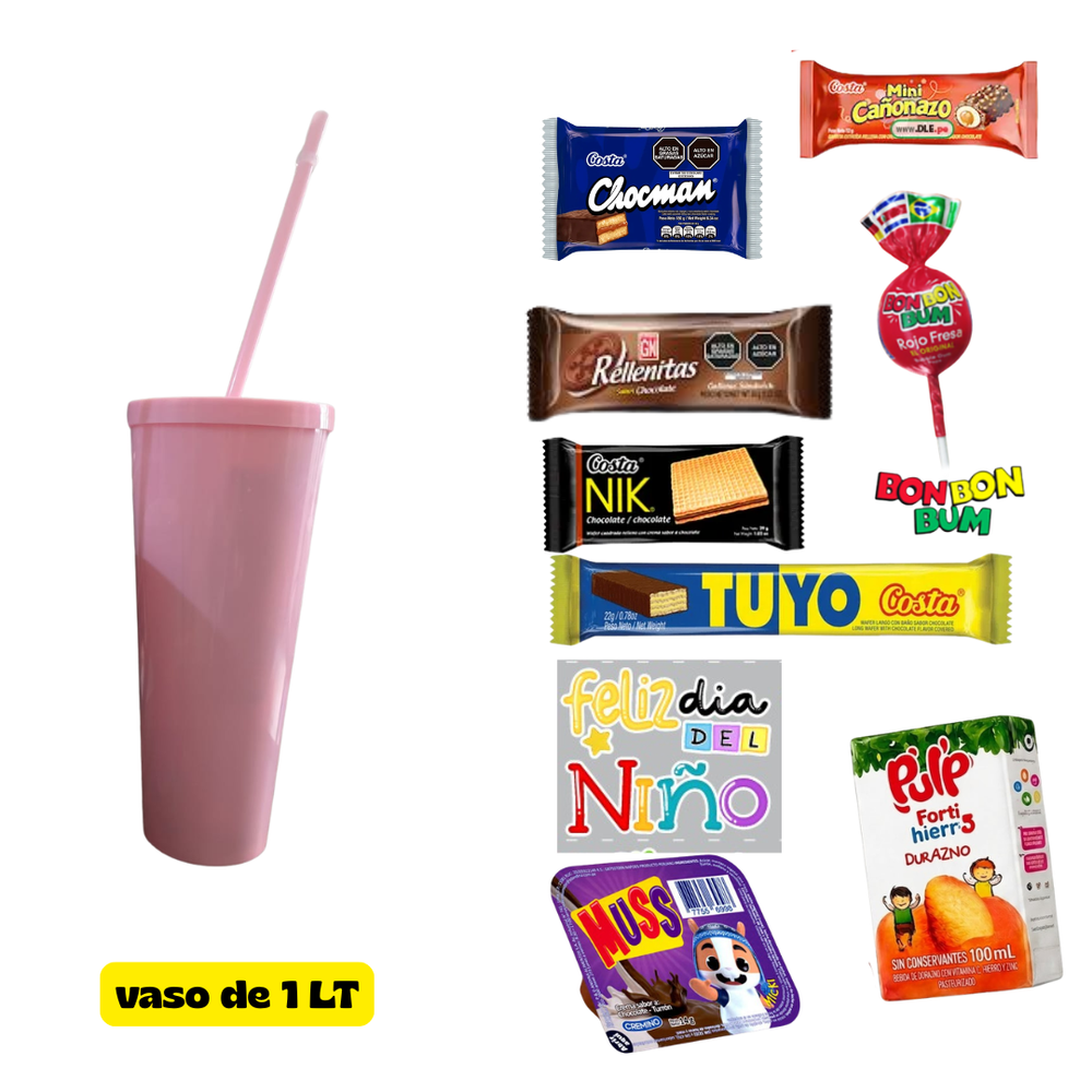 VASO TUMBLER 1LT DIA DEL NIÑO UND