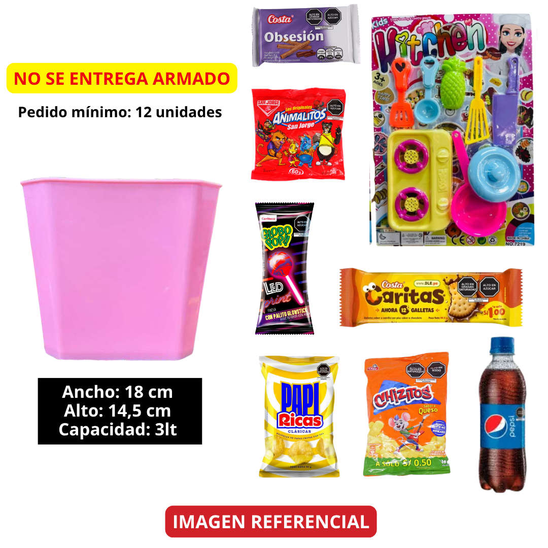 BALDE CANCHERO CON GOLOSINAS+ JUGUETE