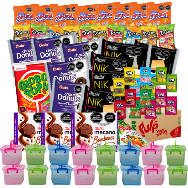 PACK PARA 30 NIÑOS CON TAPER 1KG