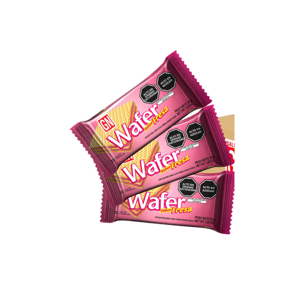 WAFER GN PACK FRESA X 6 UND