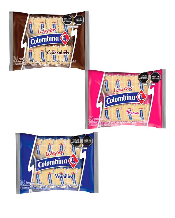 PROMO WAFER COLOMBINA X 3